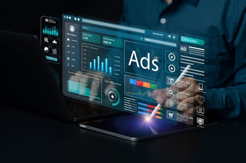 Concept of digital marketing, data analysis, SEO